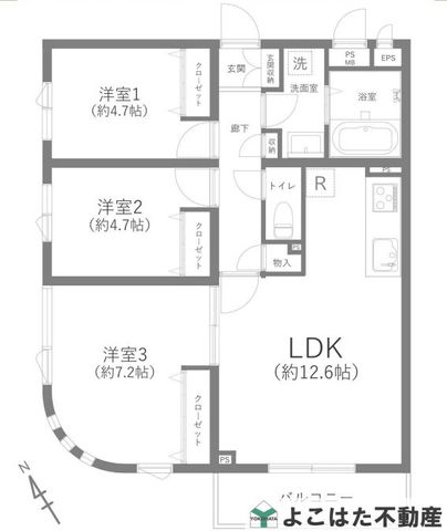 �_�ސ쌧���s�����搼���c4���ڂ̒��Ã}���V�����̉摜